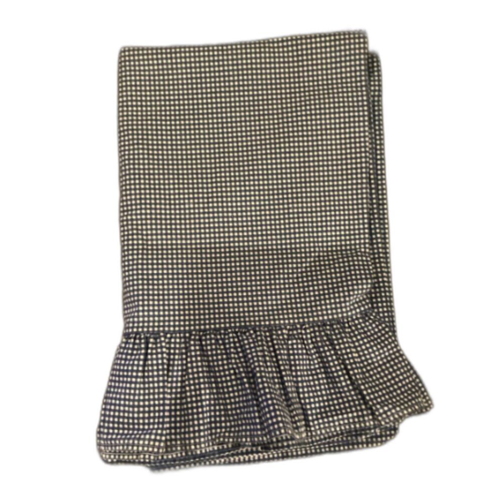 Vintage Ralph Lauren blue & white gingham ruffled standard pillowcases Set of 2